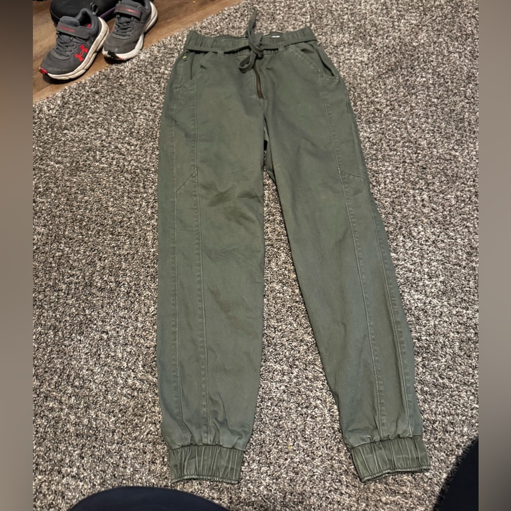 Hollister Olive Green Ultra High-Rise Pants